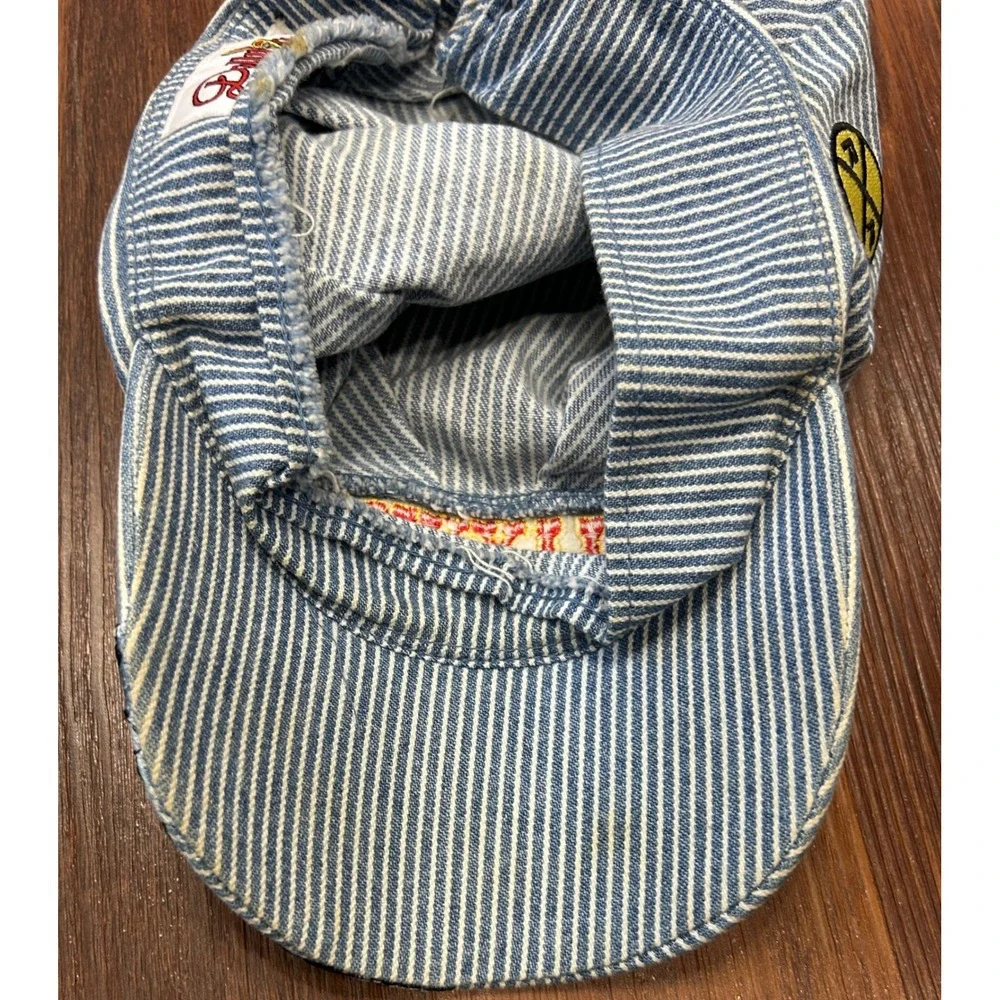 Dollywood Express Embroidery Train Hat Cap Youth‎ 100% Cotton Blue White